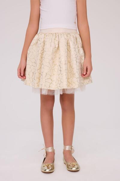 Tyess BG Store Kız Çocuk Gold Etek