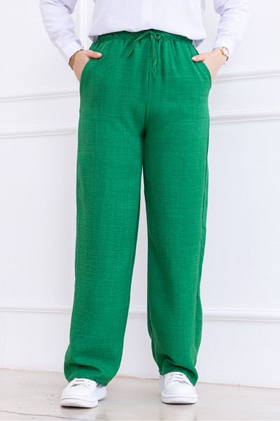 Bestenur Abel Wide Leg Pocket Ayrobin Trousers 1352 - Green