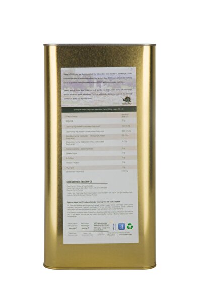 Teos Olive Oil Yeni Hasat 2025/2026 5 Lt Teneke Natürel Sızma Zeytinyağı