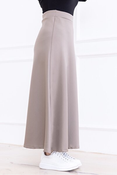 Bestenur Neris Scuba Skirt 1357 - Stone Color