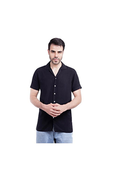 COUP قميص رجالي بأزرار 1200392 مقاس 2xl-أسود
