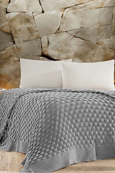 DOUX HOME Stella Knitwear Bedspread 220 X 240 (Grey)