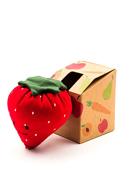 Marbee %100 Organik Bebek Oyuncakları - Gülümseyen Çilek