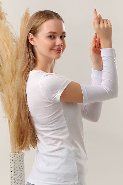 Melodi Scarf Hijab Sleeves Set of 10 White Prayer Sleeves Sports Sleeves