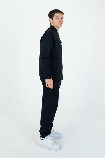 Black One Дівчачий/хлопчачий дитячий комбінезон з регульованою талією на блискавці та принтом