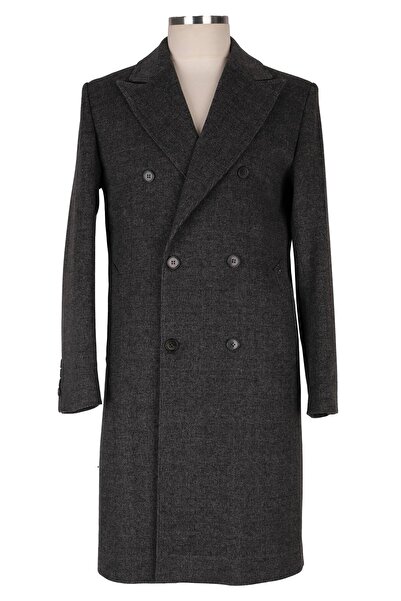 BLU Kruvaze Yün Kaşmir Palto