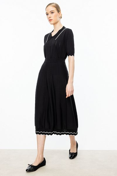 ON Fusta cu model Midi Negru-59328