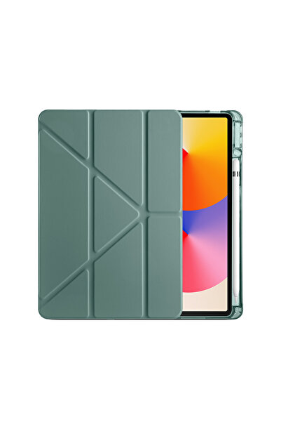 Fuchsia Huawei MatePad 11 inç Uyumlu Standlı Uyku Modlu Kalemlikli Trifolding...