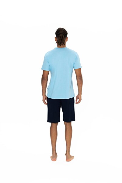 U.S. Polo Assn. Men's Blue Shorts Set - 18873