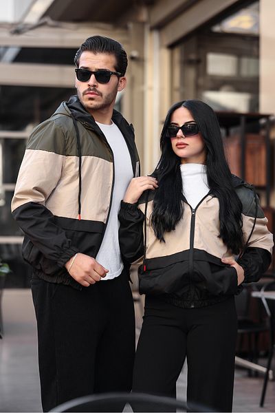 ÖNDER MODA Ανδρικό αδιάβροχο με επένδυση με κουκούλα με τσέπες