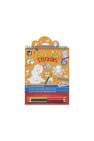GRAFİX Creative set, Color your own stickers, Animals