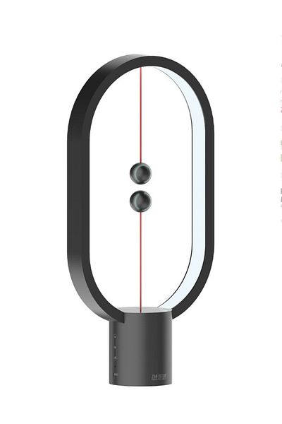 Taimi Smart USB Warm Light Lamp, Magnetic Suspension Switch-Black