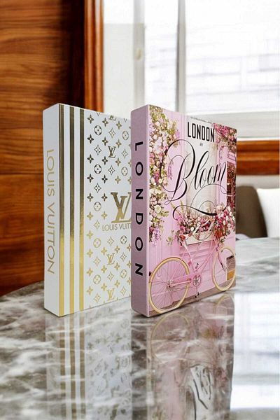 BayCazip Decorative Book Look Box Set of 2 Decorative Book Looking Box