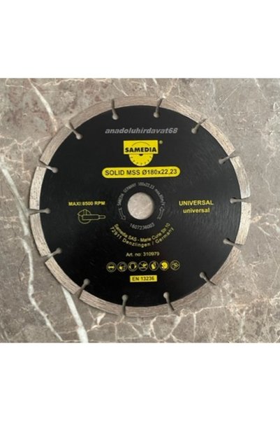 SAMEDİA 180MM TAŞ KESİCİ BETON KESME ELMASI TUĞLA KİREMİT KESİCİ GERMANY