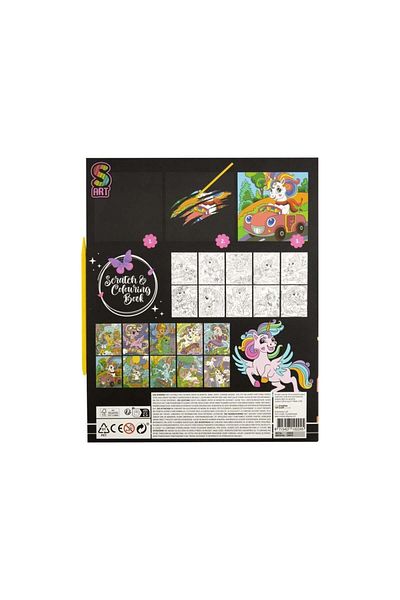 GRAFİX Creative coloring and scratch set, unicorn