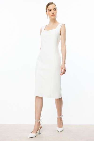 Mi Pret a Porter Φόρεμα Mi Heart Collar Pencil