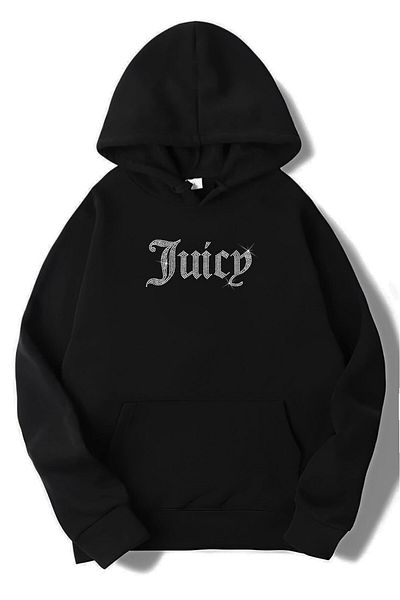 BRZ COLLECTION Unisex Oversize Stone Printed Juicy Hoodie