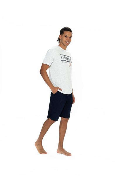 U.S. Polo Assn. Πόλο Ασν. Σετ ανδρικό σορτς εκρού