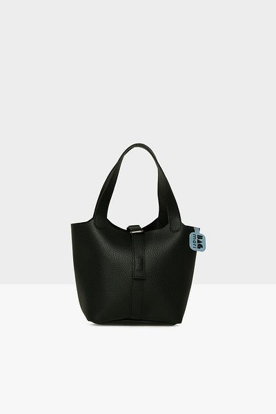 Bagmori Black Women's Textured Hand Bag m 000008585