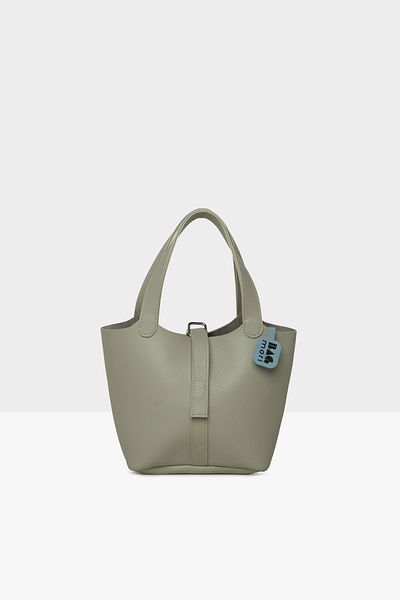 Bagmori Gray Women's Textured Hand Bag m 000008585
