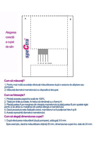 Spectra Košíček podprsenky - 32 mm XL