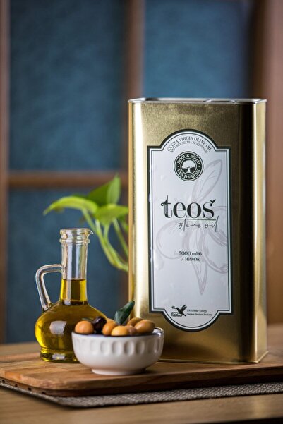 Teos Olive Oil Yeni Hasat 2025/2026 5 Lt Teneke Natürel Sızma Zeytinyağı