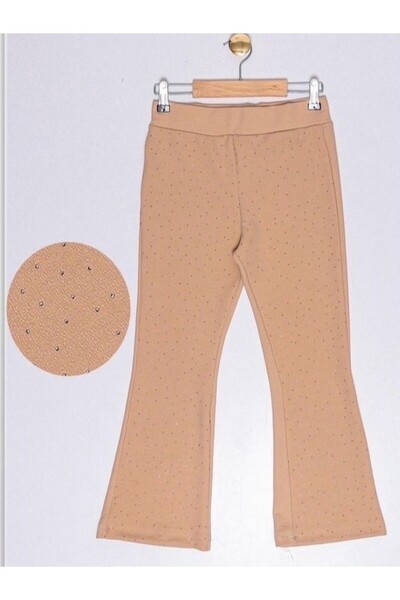 xjoy kids XJOY 140-02-25 TAŞLI LASTİKLİ BEL KIZ PANTOLON 4-14 YAŞ
