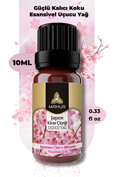 NEON PLUS Japon Kiraz Çiçeği Kokulu Saf Esansiyel Uçucu Yağ / Buhurdanlık Yağ...