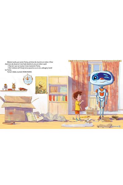 UNIVERS Robo Bobo brushes his teeth