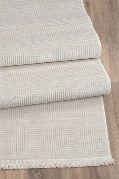 Zarif %100 Akrilik Modern Salon Halısı Kesme Yolluk