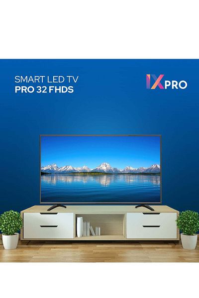 IXPRO 32 Inch HD Smart TV-Frame Less Design Mirror Cast And E-Share, HDMI\USB\ Wi-Fi,Netflix, YouTube