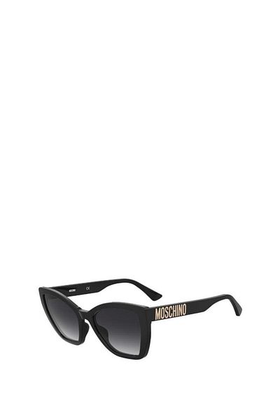 Moschino نظارة شمسية نسائية سوداء - Mos155/s 807 90