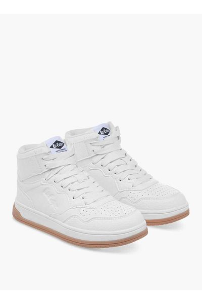Lee Cooper Lee Cooper Women's Logo Detail High Top Sneakers with Lace-Up Closure