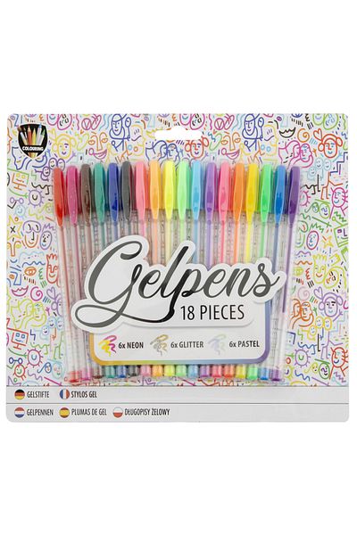 GRAFİX Set of 18 gel pens