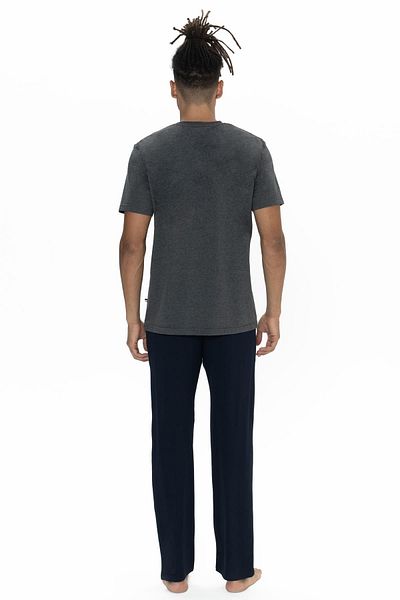U.S. Polo Assn. ΒΑΣΗ. Ανδρικό κοστούμι πιτζάμα με ίσιο πόδι με τσέπη, λαιμόκοψη, κοντομάνικο κοστούμι πιτζάμα