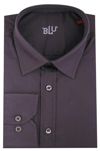BLU Kravat Yaka Klasik Gömlek