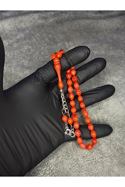 Mos Tespih Barley Cut Moire Powder Amber Prayer Beads
