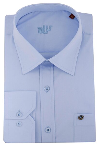 BLU Kravat Yaka Klasik Gömlek