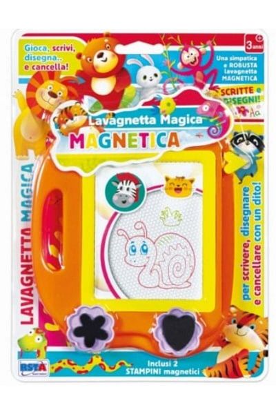 Organic Sisters Toys RS Toys magnetic board, with two stamps included, for children