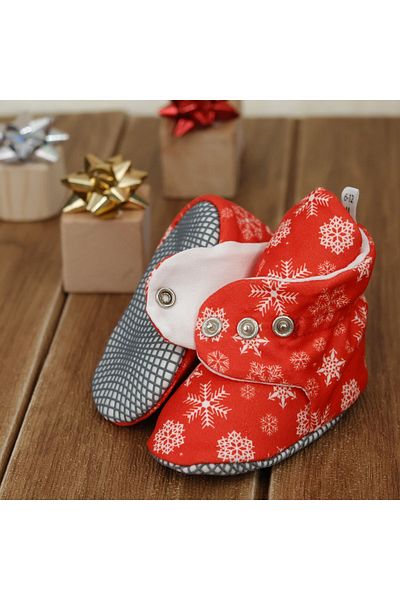 Ella Bonna Neujahrsschuhe – Bio-Baumwolle, rutschfeste Sohle, Kindergartenschuhe für Babys und Neugeborene