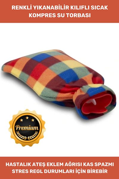 Thriftbuds Premium Rubber Washable Thermofor Hot Water Bag with Fleece Cover 2 Lt