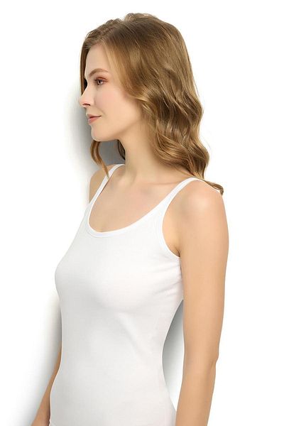 Jiber 528 Women's Cotton Lycra Thick Wide Strap Undershirt