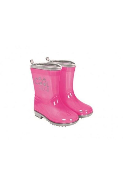 Perletti Perletti semi-transparent rubber boots with reflective edge - sizes 28 29 Pink