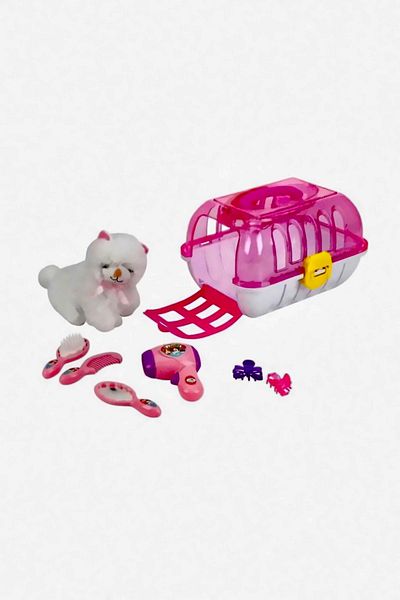 OMZ حقيبة تصفيف الشعر من My Pet Plush Cat - مجموعة ألعاب تعليمية للفتيات من Sunman