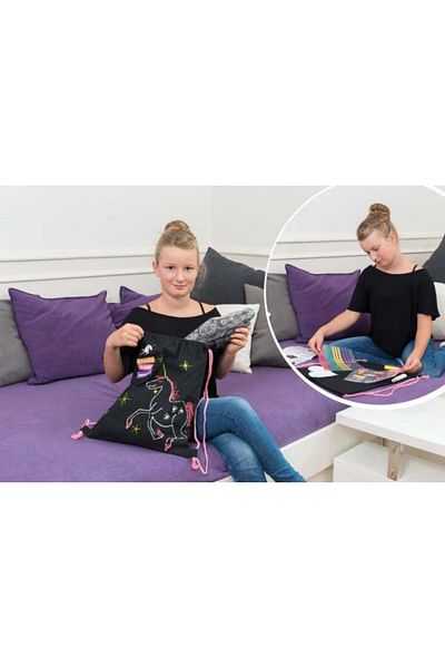 LENA Game and creative kit for girls Lena Unicorn textile backpack