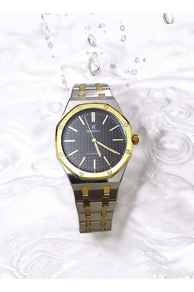 Rivoly Rivoli Men's Stainless Steel Analog Quartz Watch, Easy to Read, Fashionable Design, Water Resistant