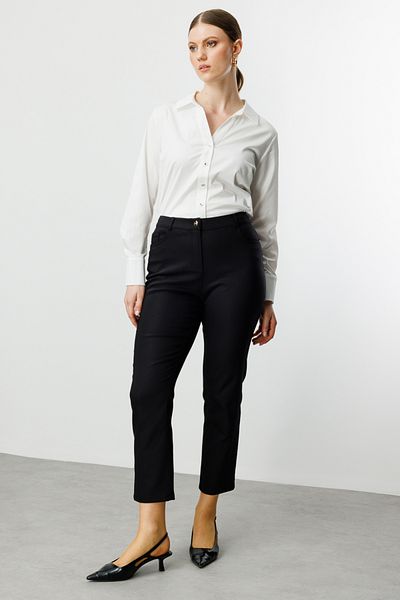 Ekol Narrow Leg Plus Size Trousers