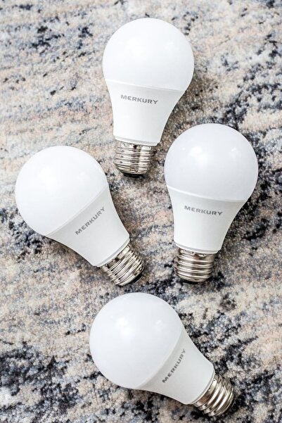 fullreyon 4 Adet Elektrik Kesilince De Çalışan 9 Watt Beyaz Işık Led Ampul Ke...