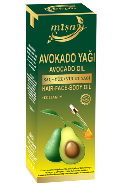 Misa Mişa Avokado Yağı - Saç, Yüz ve Vücut Yağı + Kolajen 100ml