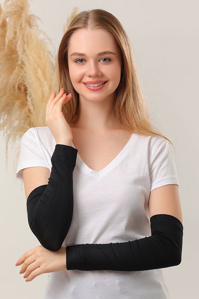 Melodi Scarf Σετ μανίκια Hijab με 5 μαύρα μανίκια προσευχής Αθλητικά μανίκια